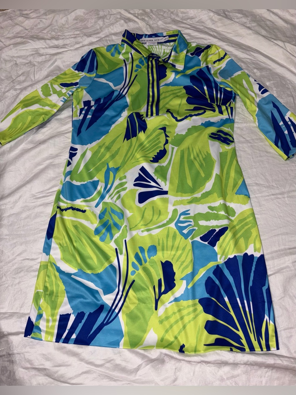 Nwot Gretchen Scott collared tunic dress size large